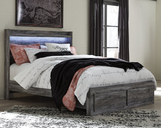 Baystorm  Panel Bed With 2 Storage Drawers