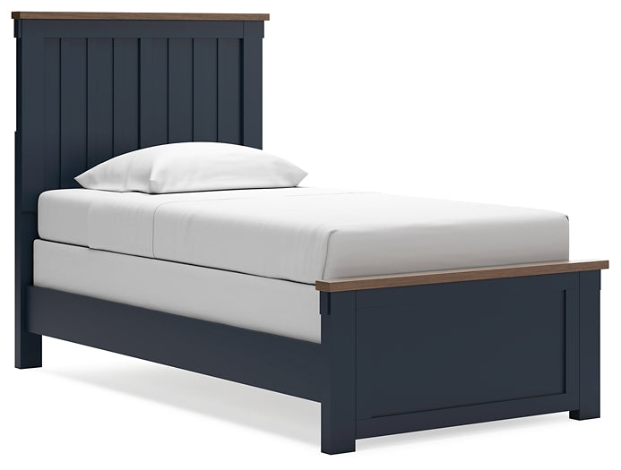 Ashley Express - Landocken Twin Panel Bed with Nightstand