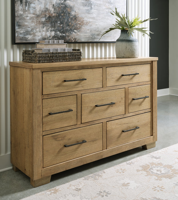 Galliden Queen Panel Bed with Dresser and Nightstand