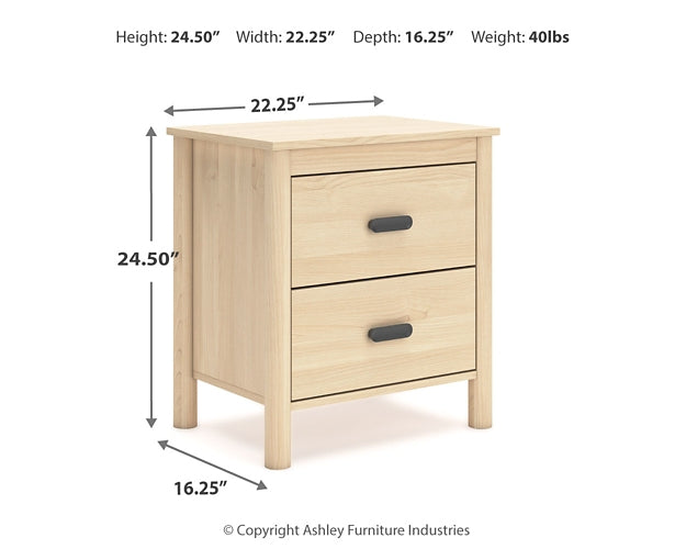 Ashley Express - Cabinella Full Platform Panel Bed with 2 Nightstands