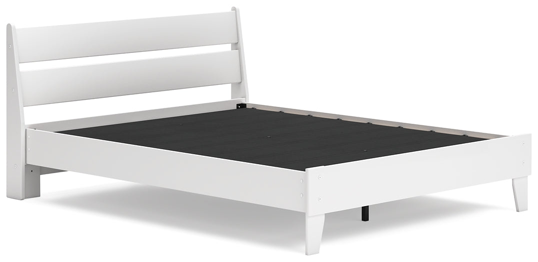 Ashley Express - Socalle Queen Panel Platform Bed with 2 Nightstands