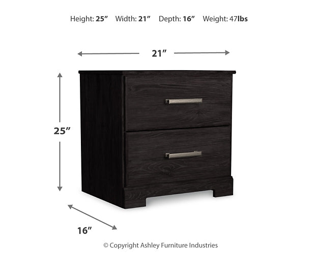 Ashley Express - Belachime Full Panel Bed with 2 Nightstands