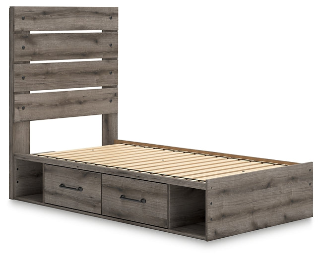 Graystorm Twin Panel Storage Bed