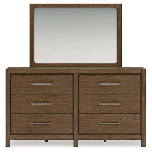 Cabalynn King Panel Bed with Storage with Mirrored Dresser, Chest and Nightstand